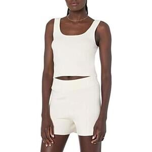 NWT‎ The Drop Women's Angelica Cropped Supersoft Scoop-Neck Tank SZ XS